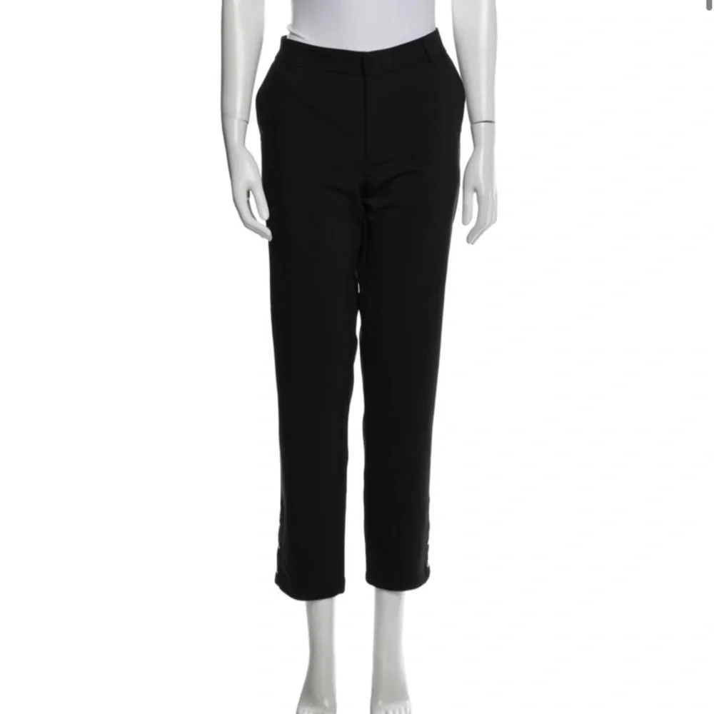 NWT Anine Bing Straight Leg Pant Cotton Stretch Black S - Picture 2 of 15